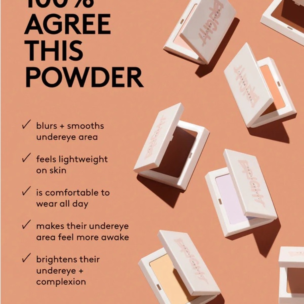 Fenty Beauty BRIGHT FIX INSTANT BRIGHTENING + BLURRING POWDER - shade Peach - Picture 6 of 8
